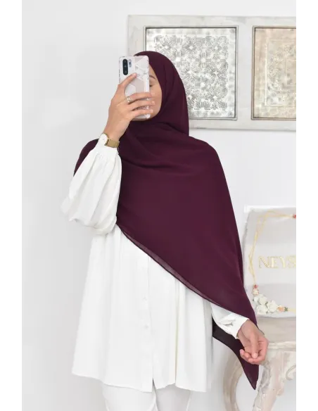 Maxi hijab carré mousseline