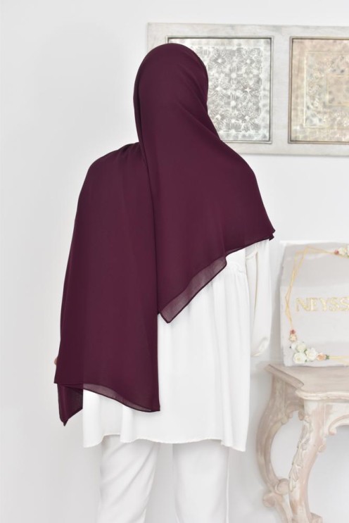 Maxi hijab carré mousseline
