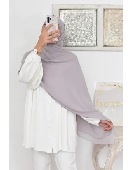 Maxi hijab carré mousseline