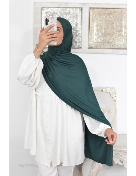 hijab long  xxl jersey de viscose idéal pour hijabi femme voilée