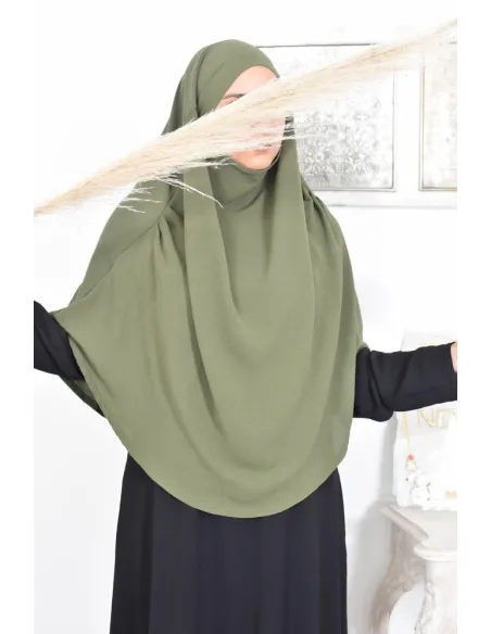 Lang fließender runder Khimar in billigem Jazz für muslimische Frauen