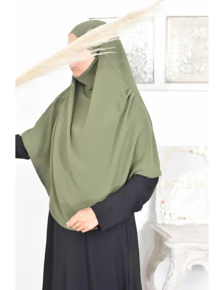 Lang fließender runder Khimar in billigem Jazz für muslimische Frauen