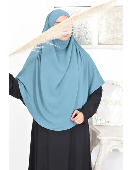 Long khimar rond fluide en jazz pas cher pour femme musulmane