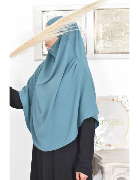 Long khimar rond fluide en jazz pas cher pour femme musulmane
