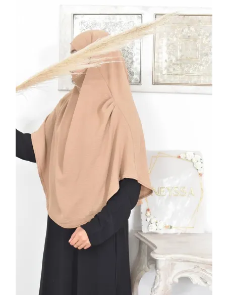 Lang fließender runder Khimar in billigem Jazz für muslimische Frauen