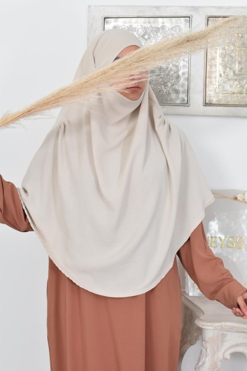 Lang fließender runder Khimar in billigem Jazz für muslimische Frauen