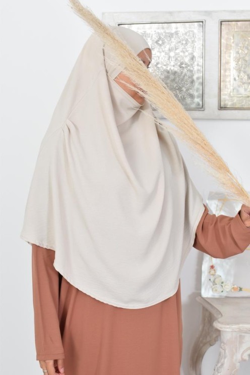 Lang fließender runder Khimar in billigem Jazz für muslimische Frauen