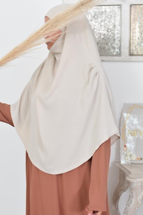 Lang fließender runder Khimar in billigem Jazz für muslimische Frauen