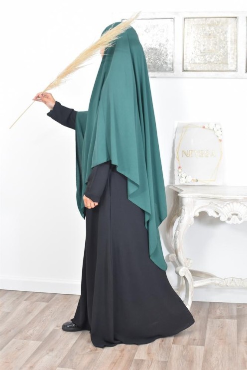 Long khimar pointu pour femme musulmane hijab légiféré