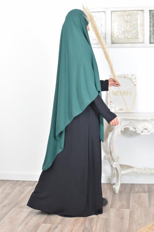 Long khimar pointu pour femme musulmane hijab légiféré