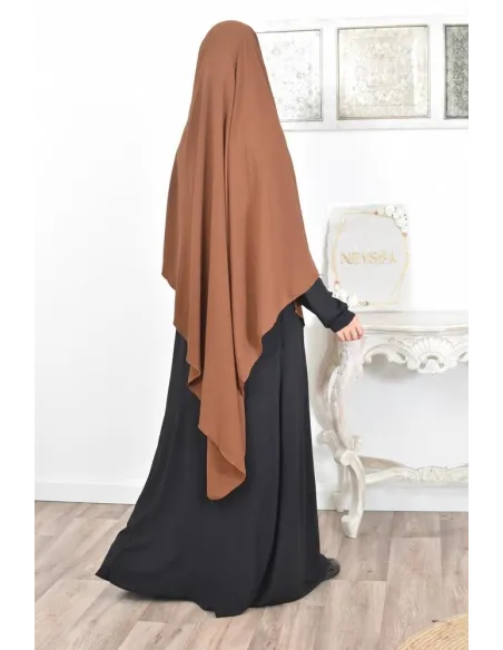 Long khimar pointu pour femme musulmane hijab légiféré