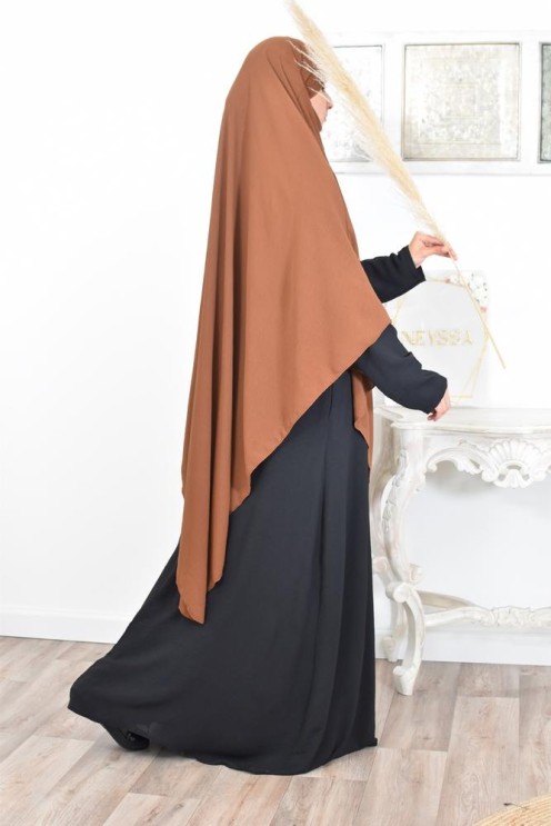 Long khimar pointu pour femme musulmane hijab légiféré
