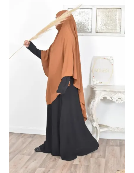 Long khimar pointu pour femme musulmane hijab légiféré