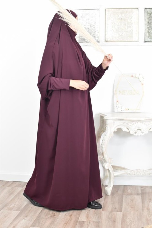microfiber jilbab, light jilbab, prayer jilbab, one piece jilbeb