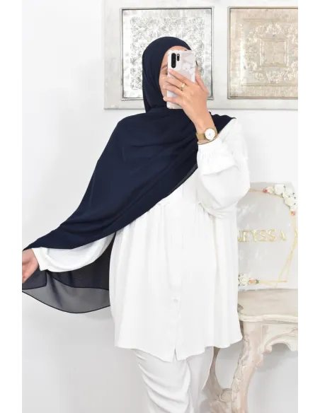 Maxi hijab carré mousseline