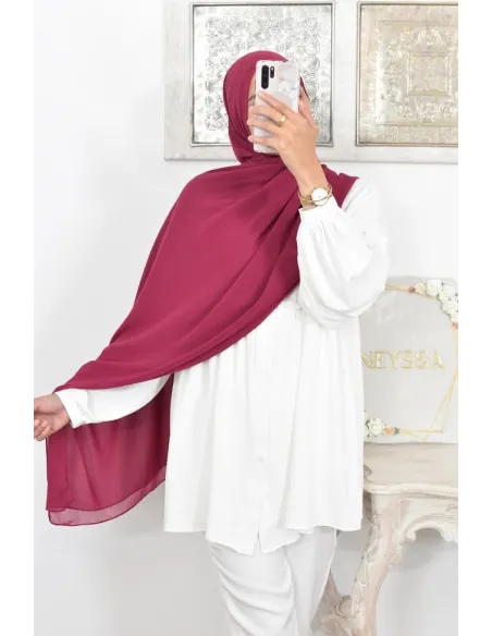 Maxi hijab carré mousseline