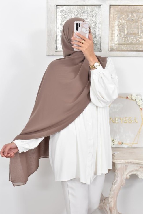 Maxi hijab carré mousseline