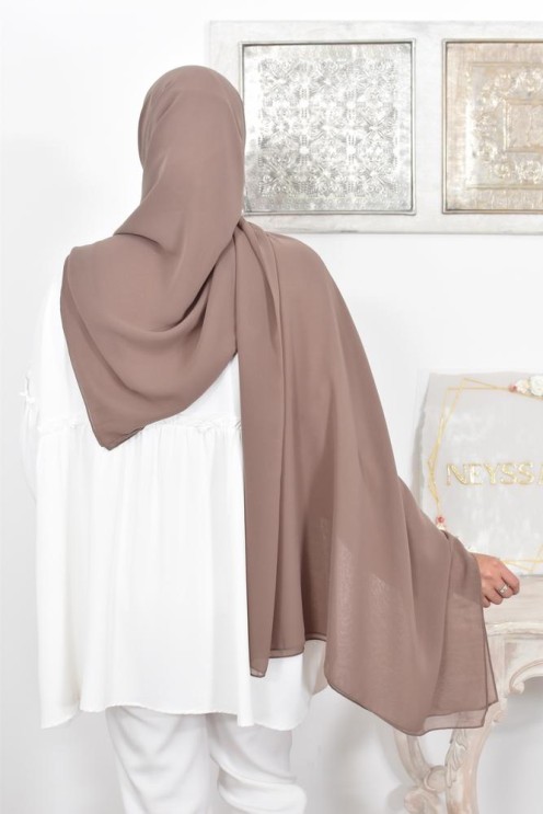 Maxi hijab carré mousseline
