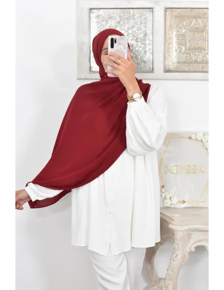 Maxi hijab carré mousseline