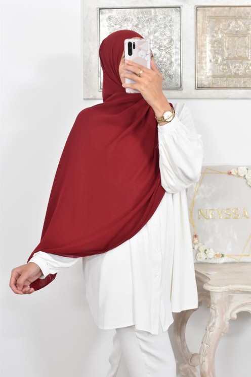 Maxi hijab carré mousseline