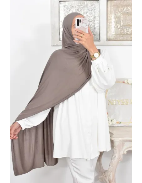 hijab long  xxl jersey de viscose idéal pour hijabi femme voilée