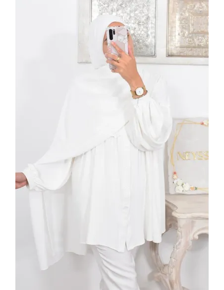 Maxi hijab mousseline opaque, grand hijab grand voile mega hijab 1m90