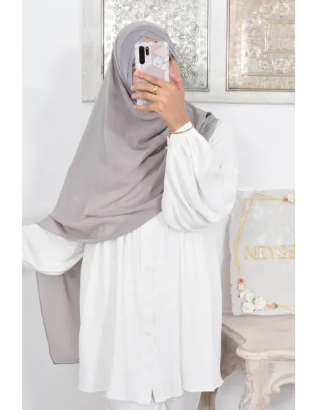 Turkish hijab inspiration ready to put on simple hijab cross cup