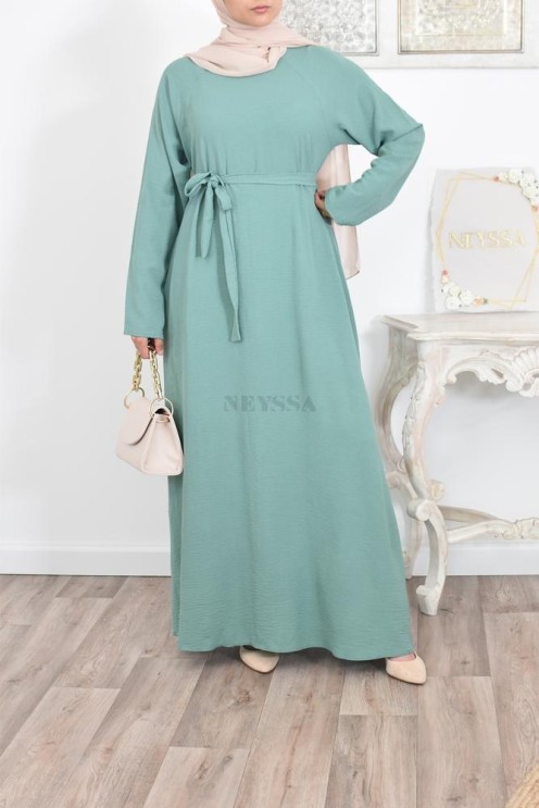 longue robe évasée musulmane mastour lfemme 1m80 ,longue robe évasée