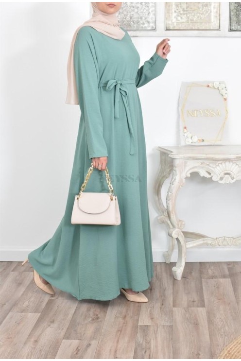 longue robe évasée musulmane mastour lfemme 1m80 ,longue robe évasée