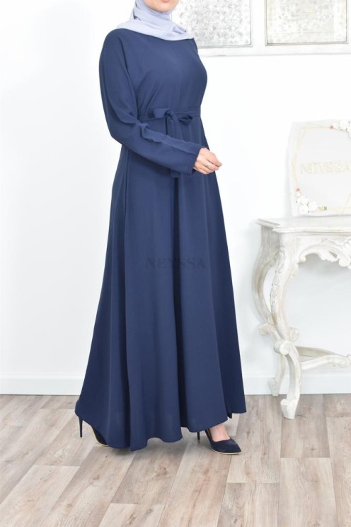 longue robe évasée musulmane mastour lfemme 1m80 ,longue robe évasée