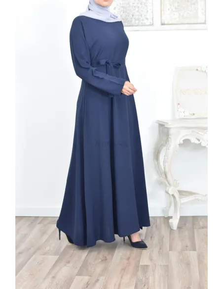 longue robe évasée musulmane mastour lfemme 1m80 ,longue robe évasée