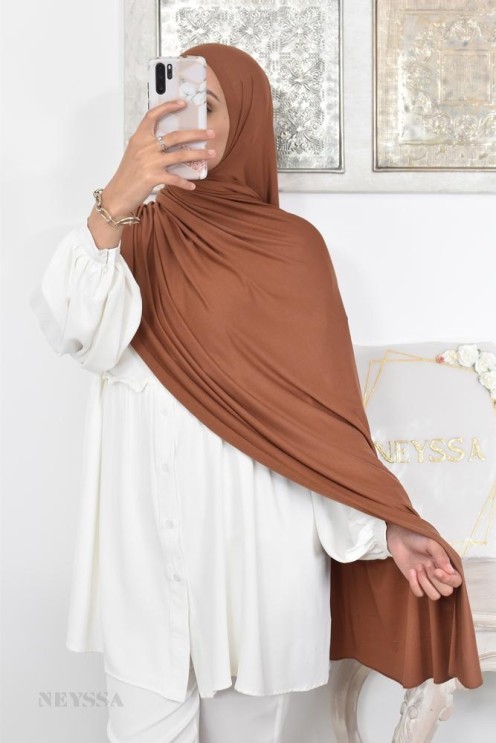 Hijab long xxl viscose jersey for hijabi veiled woman