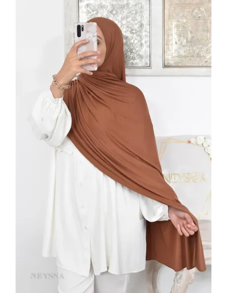 Hijab long xxl viscose jersey for hijabi veiled woman