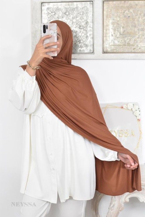 Hijab long xxl viscose jersey for hijabi veiled woman