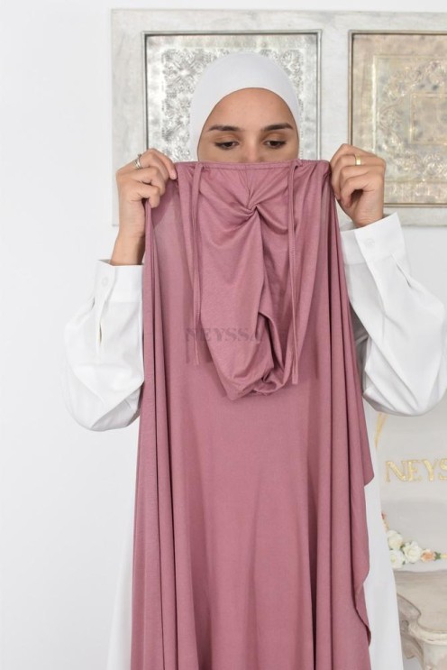 Hijab à enfiler long xxl jersey de viscose pour hijabi femme voilée