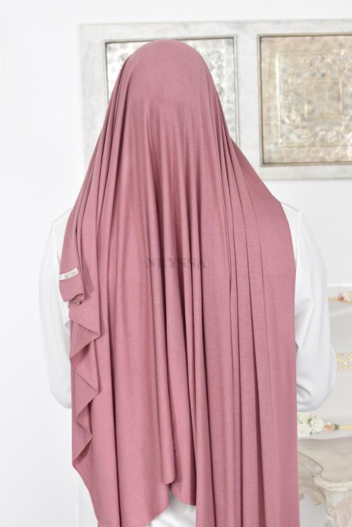 Hijab à enfiler long xxl jersey de viscose pour hijabi femme voilée