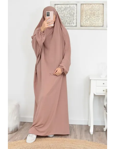 Jilbab une pièce long fluide et pas cher