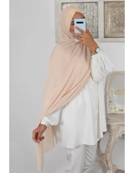 Turkish hijab inspiration ready to put on simple hijab cross cup