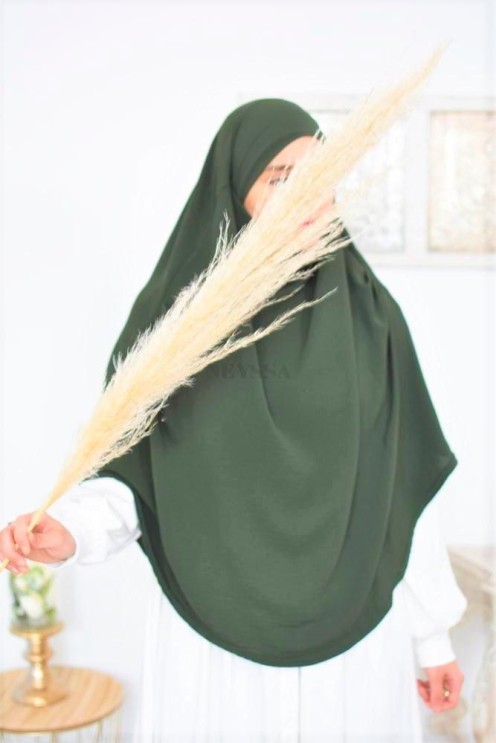 Lang fließender runder Khimar in billigem Jazz für muslimische Frauen