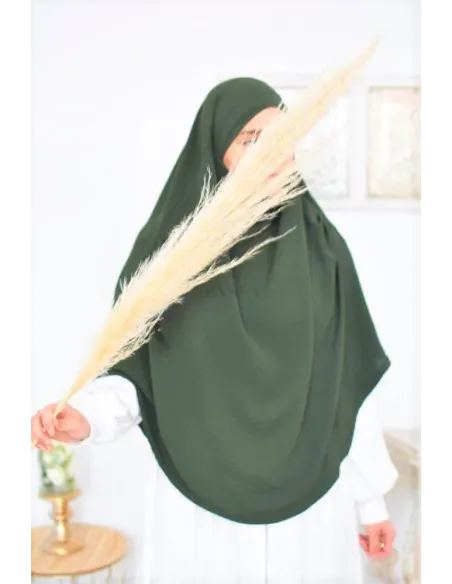 Lang fließender runder Khimar in billigem Jazz für muslimische Frauen