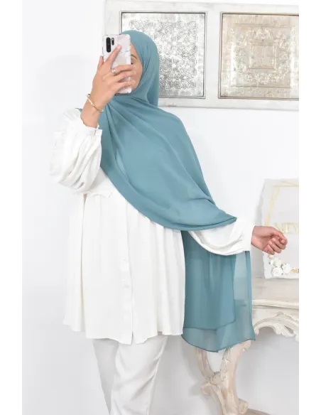 Maxi hijab mousseline xxl grand voile hijab crêpe hijab 180cm
