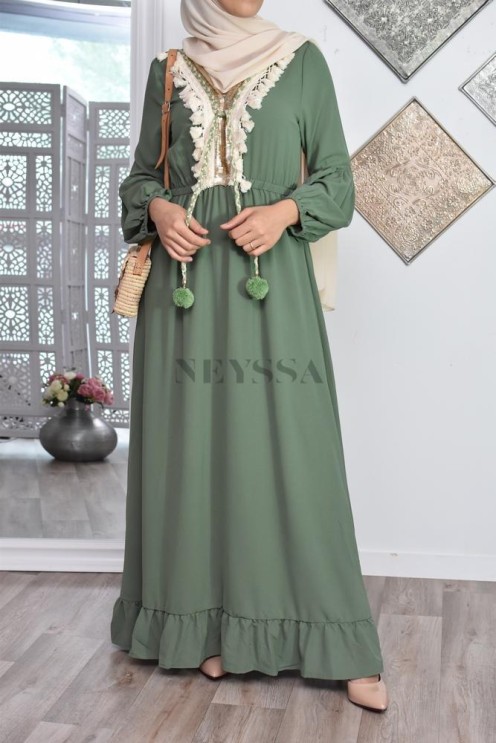 robe basma creme thnique l'ete robe boheme pas cher modest fashion