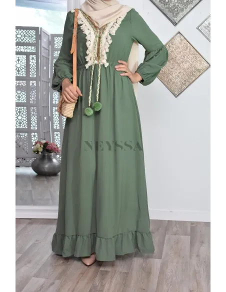 robe basma creme thnique l'ete robe boheme pas cher modest fashion