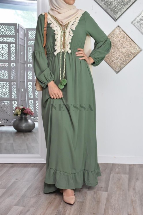 robe basma creme thnique l'ete robe boheme pas cher modest fashion