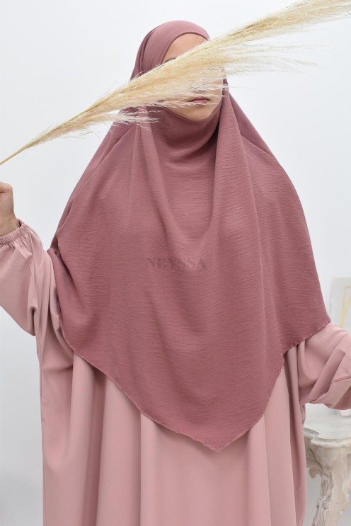 Long khimar 2 voiles  Jazz pour femme musulmane voilée