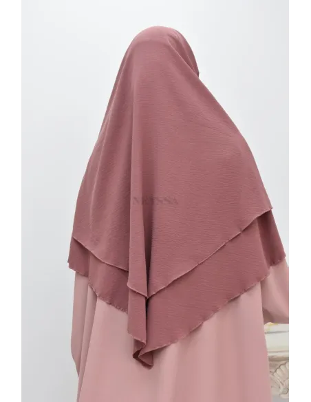 Long khimar 2 voiles  Jazz pour femme musulmane voilée