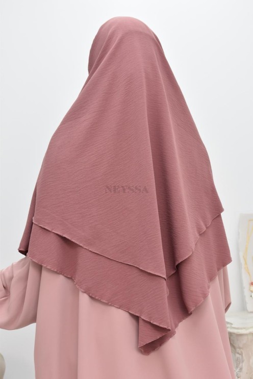 Long khimar 2 voiles  Jazz pour femme musulmane voilée