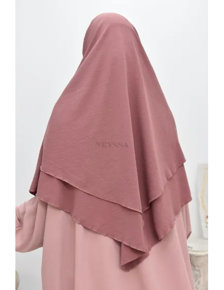 Long khimar 2 voiles  Jazz pour femme musulmane voilée