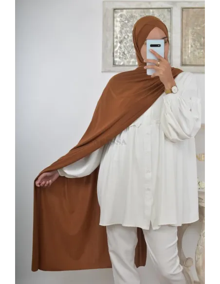 Hijab à enfiler jersey  Neyssa création, hijab haute qualité lycra
