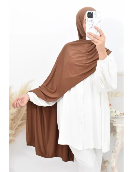 hijab long  xxl jersey de viscose idéal pour hijabi femme voilée